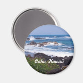Noordkust op het eiland Oahu in Hawaii Magneet (Voorkant / Achterkant)