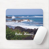 Noordkust op het eiland Oahu in Hawaii Muismat (Met muis)