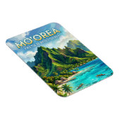 Noordkust van Moorea Frans-Polynesië Magneet (Rechterzijde)