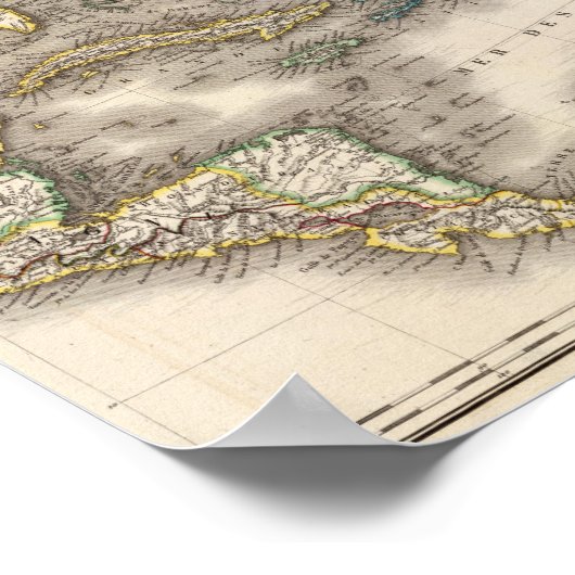 Noordoost-Amerika Poster (Hoek)