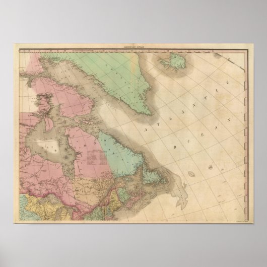 Noordoost-Amerika Poster (Voorkant)