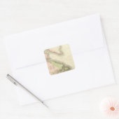 Noordoost-Amerika Vierkante Sticker (Envelop)