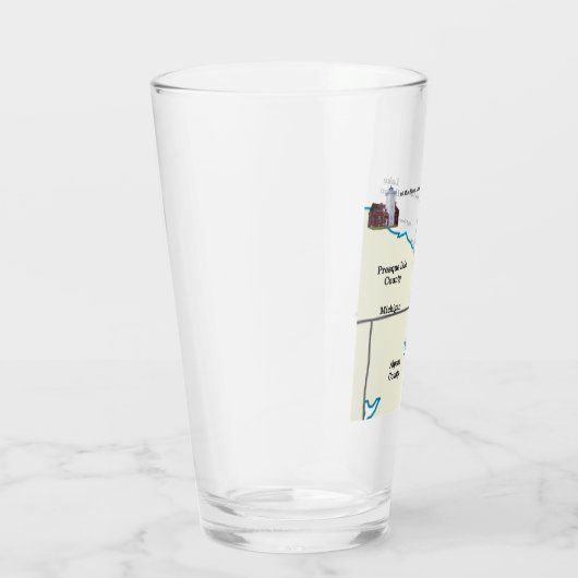 Noordoost-Benedenvuurtoren van Michigan Glas (Rechts)