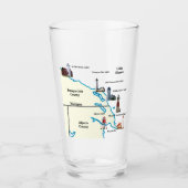 Noordoost-Benedenvuurtoren van Michigan Glas (Voorkant)