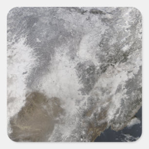 Noordoost-China Vierkante Sticker