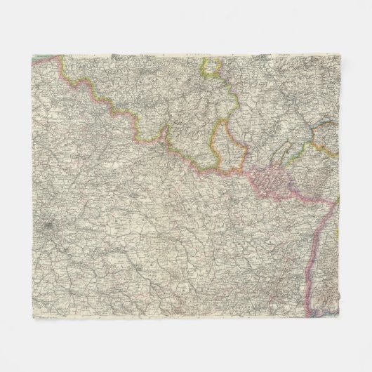 Noordoost-Frankrijk Fleece Deken (Voorkant (Horizontaal))