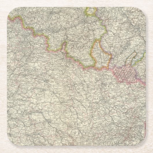 Noordoost-Frankrijk Kartonnen Onderzetters (Voorkant)