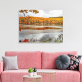 Noordoost herfstlandschap canvas afdruk (Insitu (Woonkamer))