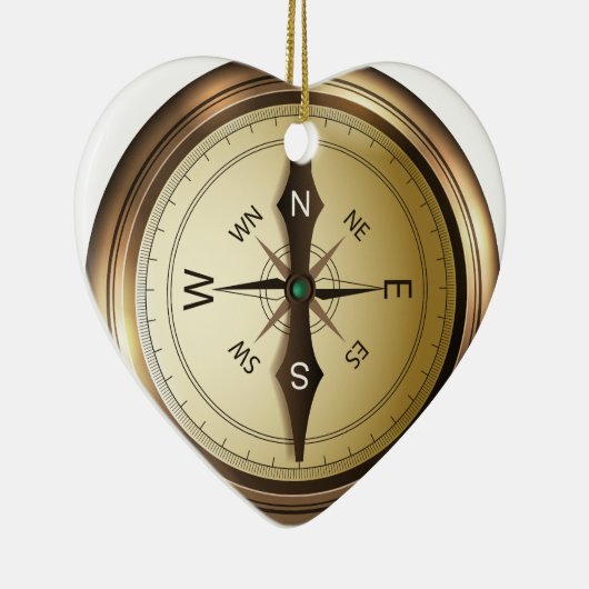 noordoost - oost - kompas keramisch ornament (Rechts)