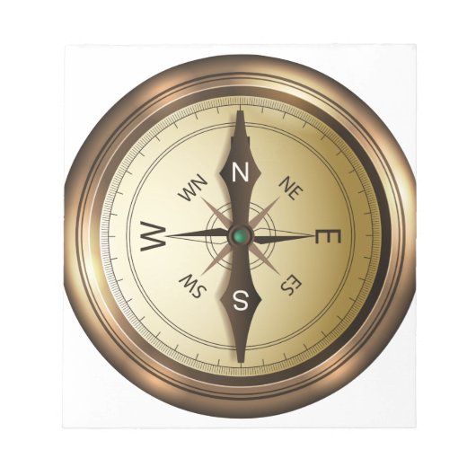 noordoost - oost - kompas notitieblok (Voorkant)