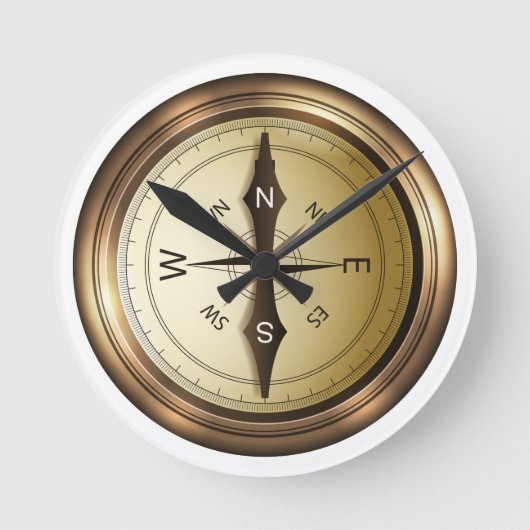 noordoost - oost - kompas ronde klok (Voorkant)