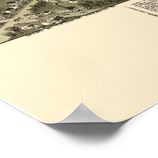 Noordoost, PA Panorama Map - 1896 Poster (Hoek)