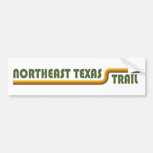 Noordoost-Texas Trail Bumpersticker (Voorkant)