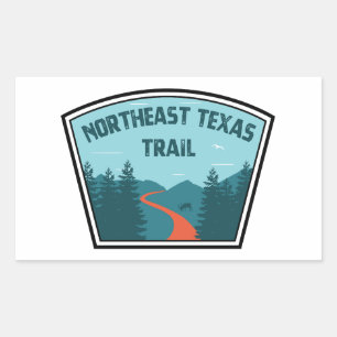 Noordoost-Texas Trail Rechthoekige Sticker