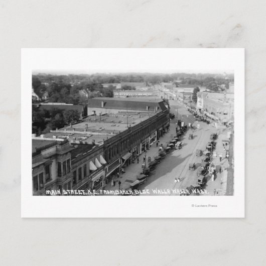 Noordoost Uitzicht van de Main St. van Baker Bldg Briefkaart (Voorkant)