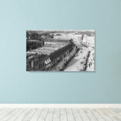 Noordoost Uitzicht van de Main St. van Baker Bldg Canvas Afdruk (Insitu (Houten vloer))