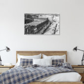 Noordoost Uitzicht van de Main St. van Baker Bldg Canvas Afdruk (Insitu (Slaapkamer))