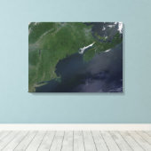Noordoost-Verenigde Staten en Canada Canvas Afdruk (Insitu (Houten vloer))
