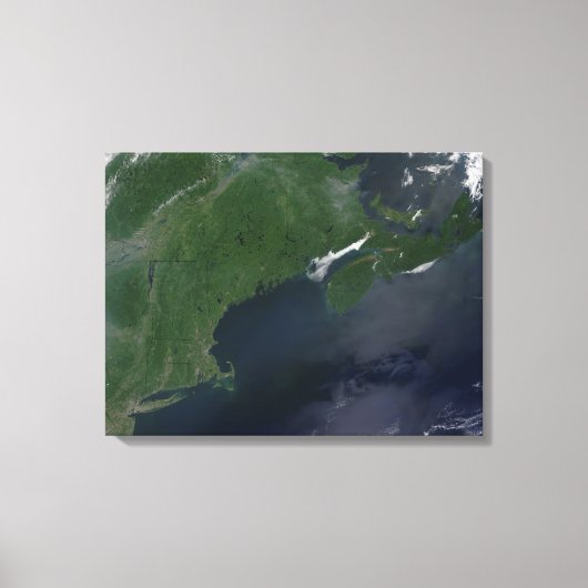 Noordoost-Verenigde Staten en Canada Canvas Afdruk (Voorkant)