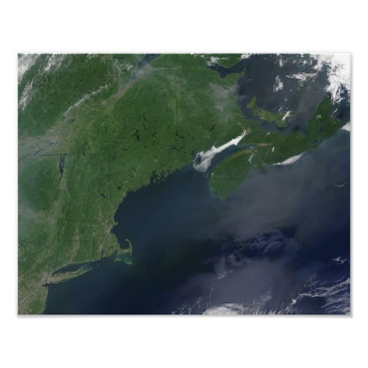 Noordoost-Verenigde Staten en Canada Foto Afdruk (Voorkant)