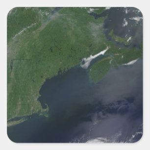 Noordoost-Verenigde Staten en Canada Vierkante Sticker
