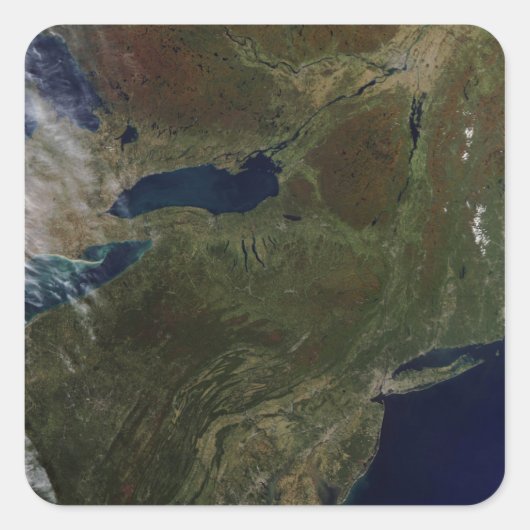 Noordoost-Verenigde Staten Vierkante Sticker (Voorkant)