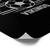 Noordoost Vikings Voetbalnota 2025 Poster (Hoek)