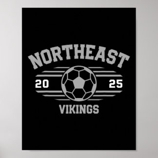 Noordoost Vikings Voetbalnota 2025 Poster