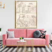 noordoostelijk deel van Indianapolis Canvas Afdruk (Insitu (Woonkamer))