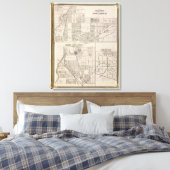 noordoostelijk deel van Indianapolis Canvas Afdruk (Insitu (Slaapkamer))