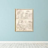 noordoostelijk deel van Indianapolis Canvas Afdruk (Insitu (Houten vloer))