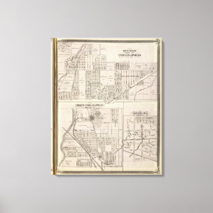 noordoostelijk deel van Indianapolis Canvas Afdruk