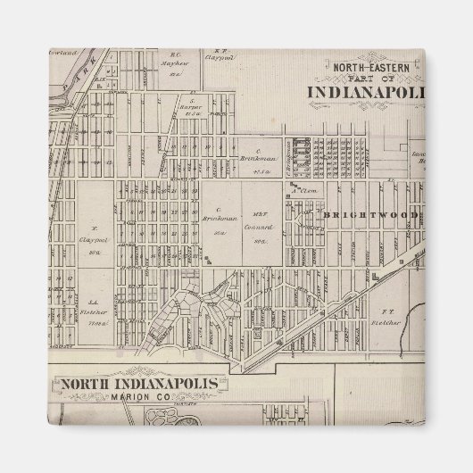 noordoostelijk deel van Indianapolis Magneet (Voorkant)