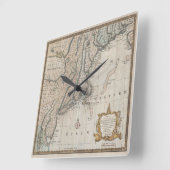  noordoostelijke Amerikaanse kaart Vierkante Klok (Hoek)