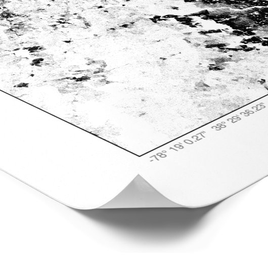 Noordoostelijke corridor Census Dotmap Poster (Hoek)