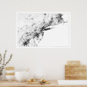 Noordoostelijke corridor Census Dotmap Poster (Keuken)