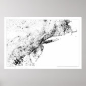 Noordoostelijke corridor Census Dotmap Poster (Voorkant)
