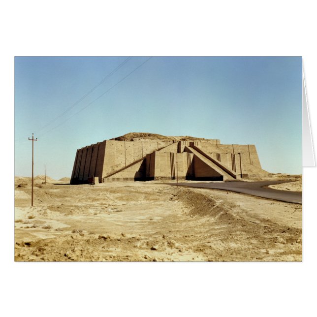 Noordoostelijke façade van de ziggurat, c.2100 BC (Voorkant Horizontaal)