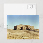 Noordoostelijke façade van de ziggurat, c.2100 BC Briefkaart (Voorkant / Achterkant)
