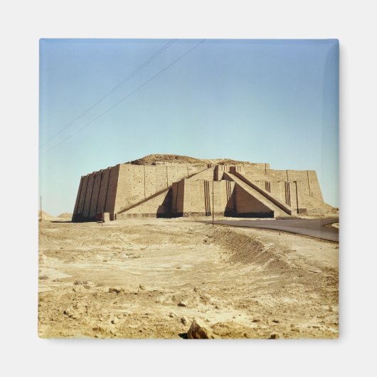 Noordoostelijke façade van de ziggurat, c.2100 BC Magneet (Voorkant)