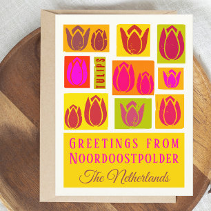 Noordoostpolder Tulpen Nederland Briefkaart
