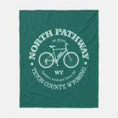 Noordpad (fietsen) fleece deken (Voorkant)