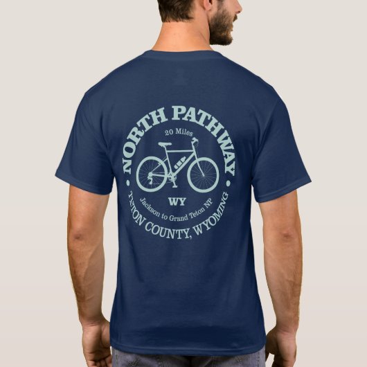 Noordpad (fietsen) t-shirt (Achterkant)