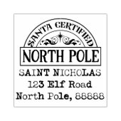 Noordpool adresstempel 'Gecertificeerd door Sinter Rubberstempel (Afrduk)