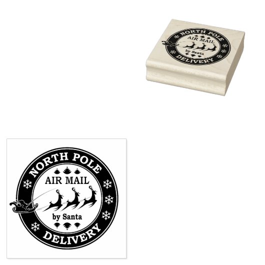 Noordpool Air Mail Rubber Stempel (Gestempeld)