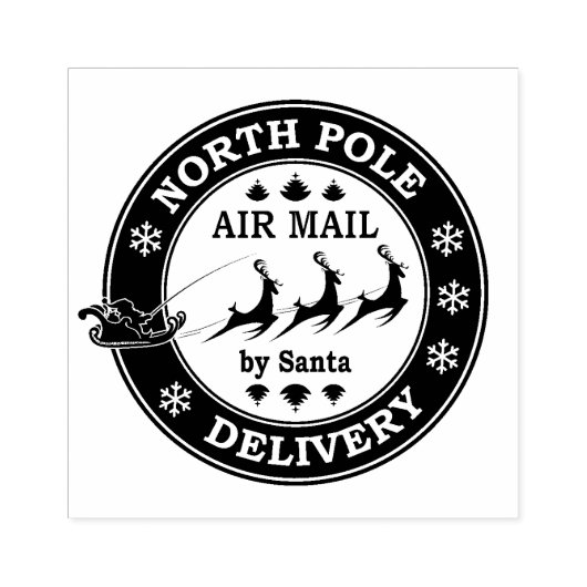 Noordpool Air Mail Rubber Stempel (Afrduk)