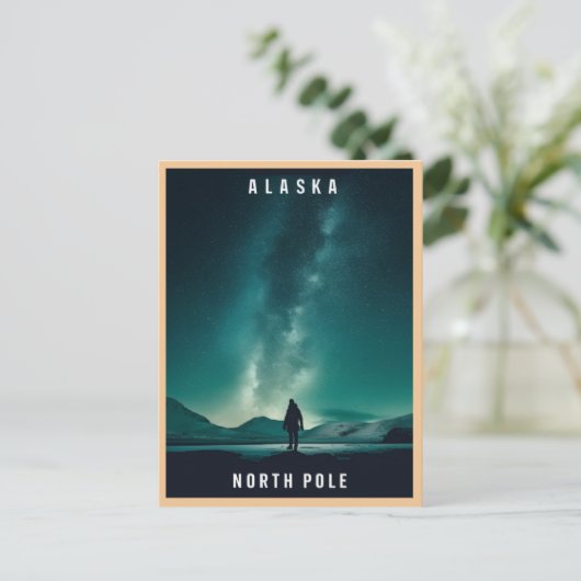 Noordpool, Alaska Briefkaart (Staand voorkant)