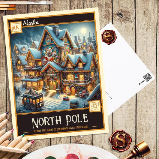 Noordpool, Alaska | BRIEFKAART