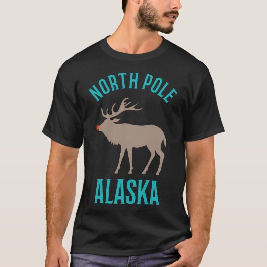 Noordpool Alaska Kerstmis T-shirt (Voorkant)
