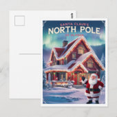 Noordpool Alaska Santa's Home Briefkaart (Voorkant / Achterkant)